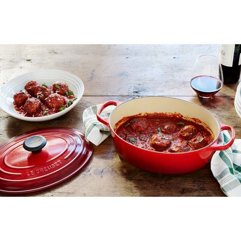 Le Creuset Signature - Fuente ovalada con tapa, 8,9 L de capacidad, Volcánica