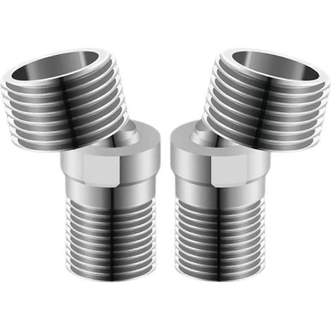 Mitigeurs de douche rotatifs polyvalents : conception permettant un réglage facile du débit d'eau dans n'importe quelle salle de bain. Lot de 2 (1/5)