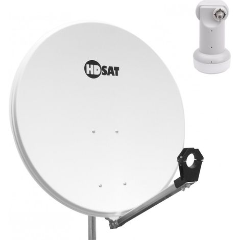 Pack Parabole satellite acier 80cm + LNB Single idéal Astra Eutelsat (1/4)