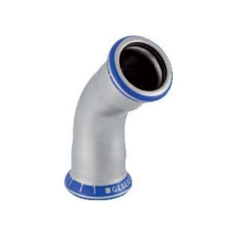 Geberit Racor a 45° en acero inoxidable DN40 (1/2)