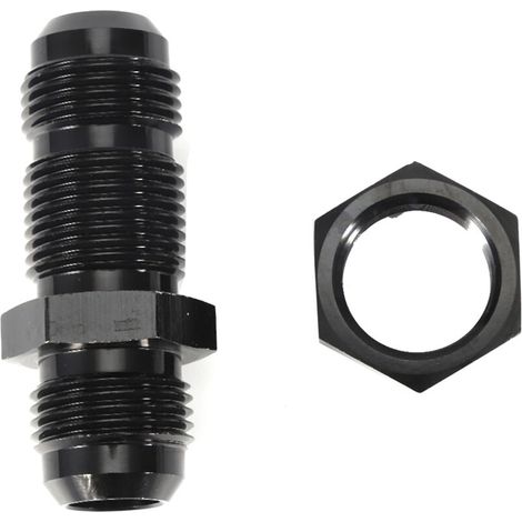 Raccordo passaparete AN8 maschio grande destro con dado -Crezuo