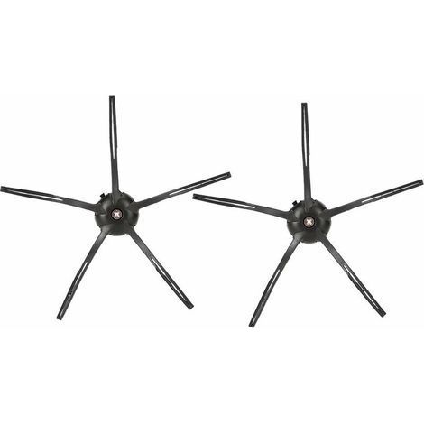 Accessoires de rechange pour brosses latérales à 3 bras pour aspirateur robot XIAOMI Roborock S6 S5 E35 E2 (2 pièces, noir) (1/5)