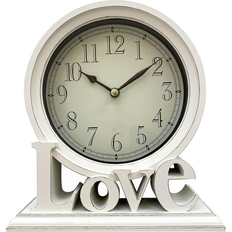 Reloj de mesa familiar vintage – silencioso, sin tictac – estilo retro – ideal para salón/dormitorio/estante o para decorar la chimenea. (1/5)