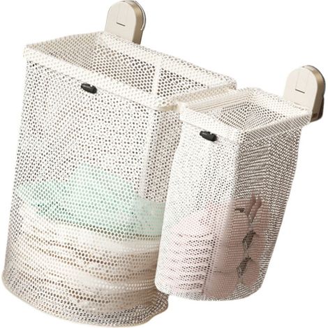 Cesto per la biancheria in plastica e acciaio al carbonio, soluzione di -4