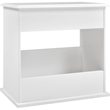 Stratford Sofa End Table - MDF - L29 x W70 x H59.5 cm - White
