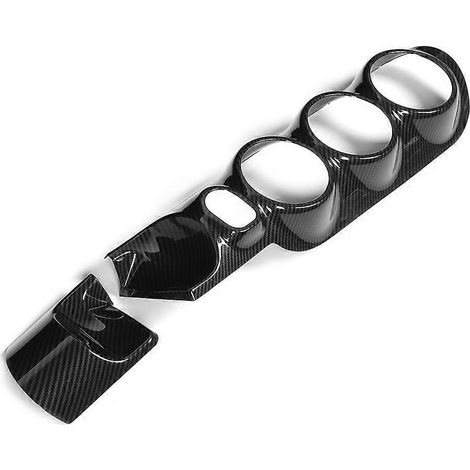 Ensemble de 2 panneaux de garniture pour l'unité de commande centrale du système de climatisation, aspect fibre de carbone, compatibles avec Mercedes-Benz. (1/5)
