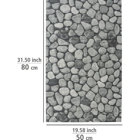 Tapis en mousse souple Sassia, tapis antidérapant, tapis de douche (1/5)