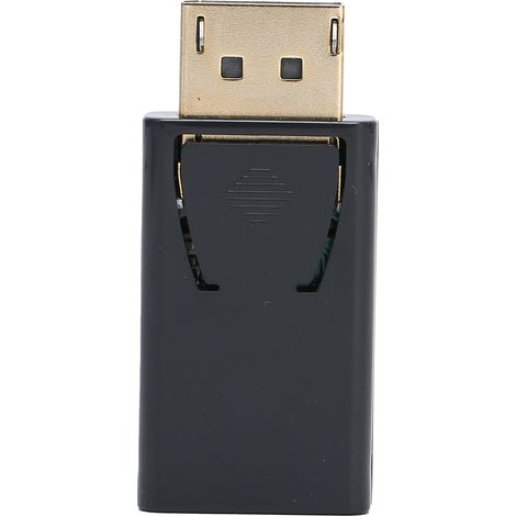 Adaptateur Poyiccot DisplayPort vers HDMI, adaptateur 4K DP vers HDMI, convertisseur DisplayPort vers HDMI femelle, DisplayPort 1,4 V plaqué or vers HDMI, noir (1/5)