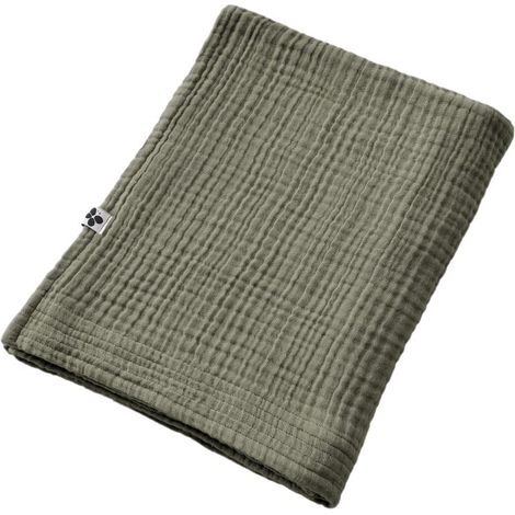 Drap de bain 90 x 150 cm Gaze de coton unie Gaïa - Gaïa Romarin