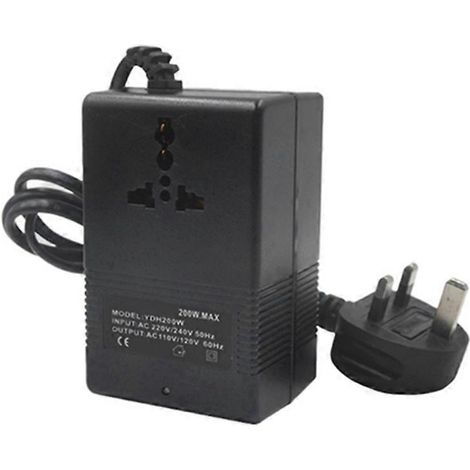 Convertisseur de tension 200 W, transformateur 220 V vers 110 V, adaptateur de voyage. (1/5)