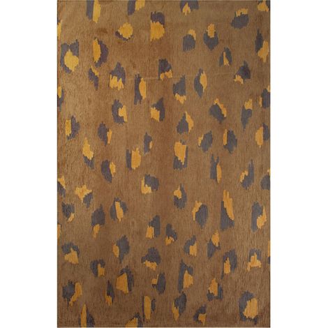 Tapis intérieur extérieur motif animalier marron antidérapant - 200 x 280 cm (1/5)