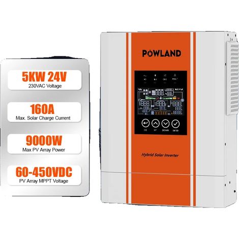 Inversor solar híbrido, salida de onda sinusoidal pura, alta eficiencia, SMS-5KW-24V-WIFI (1/5)