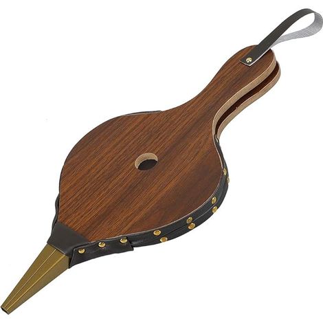 Kaminbalg, 43,2 x 19,1 cm, großes Holz-Luftgebläse, Guss-Düse für Outdoor, Camping, Grill, Kamin, Handbalgpumpe, Grill, Feuerwerkzeug, Zubehör mit Aufhängegurt