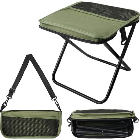 Tabouret pliant, tabouret de jardin pliable, tabouret de camping pliable, tabouret de camping portable pliable pour l'extérieur, léger (1/5)