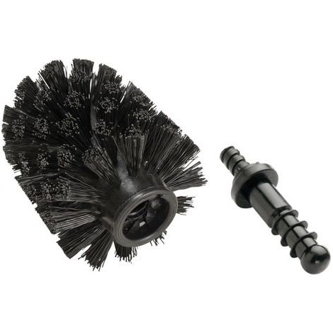 Pointe de rechange pour brosse WC - couleur noir, 6,5 cm, WENKO (1/2)