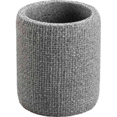 Gobelet Effet Tissé "Spa" 9cm Gris