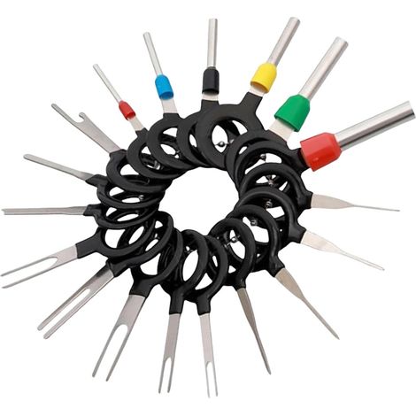 Kit d'éjection de bornes, ensemble d'outils d'extraction de broches, kit d'outils d'extraction de terminaux, outil de retrait de broches, kit de rétracteur d'aiguilles (1/5)