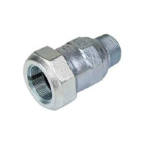 RACCORD À COMPRESSION EN FONTE POUR TUBES EN ACIER DE TYPE A Dimensions : 3/4 X 26,9 mm