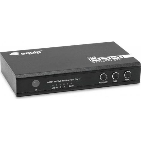 Equip 332725 switch video HDMI nero 4K (1/4)