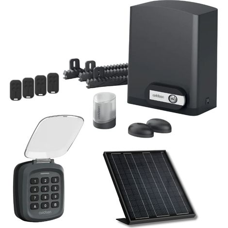 Motorización solar Avidsen Orea 550 con código digital para puerta corredera