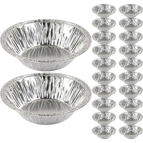 200 moules à tartelettes en aluminium, moules à tartelettes en aluminium, moules à gâteaux, caissettes à tartelettes en aluminium, petits plats à tartelettes en aluminium (1/3)