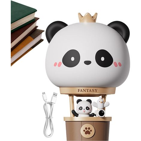 Veilleuse Panda Variateur 3 Niveaux Rechargeable (1/5)