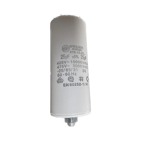 GDE Condensateur 25UF 450V diam 40mm pour Lave-Linge 00230415