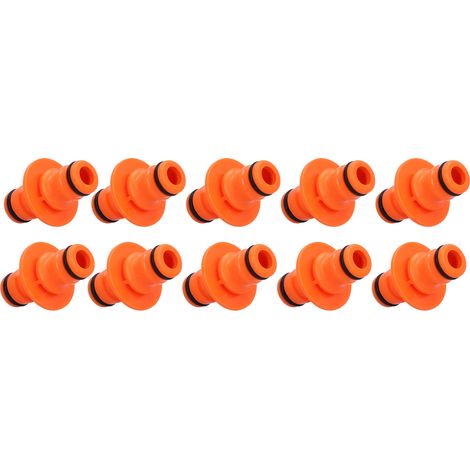 Raccord de tuyau d'arrosage 2 voies, 10 pièces, raccord mâle-mâle pour irrigation de jardin et arrosage, connecteur robuste. (1/5)
