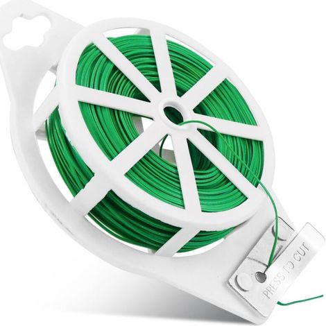 100m Green Binding Wire, Plant Wire, Cuttable, Flower Wire, Garden Wire, for Gardening, Home and Office, Plant Support (1/5)