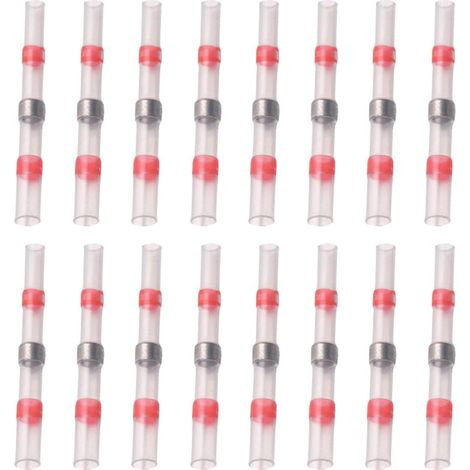 150 Pièces Manchons de Soudure Thermorétractables pour Câbles 22-18 Awg, eurs Isolés en Pe et Étain, Kit Complet pour Bateau et Automobile (1/5)