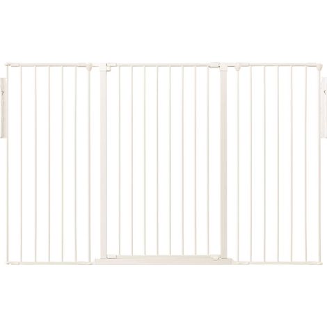 Safetots Premium Extra Tall Room Divider, up to 174cm Wide, White, 105cm Tall, Multi Panel Barrier for Baby and Toddler