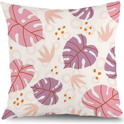Housse de coussin floral jardin,décoration canapé extérieur,45×45cm (1/5)