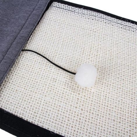 Tapis De Protection Pour Chats - Sisal Naturel - 40x29 cm - Gris Foncé (1/4)