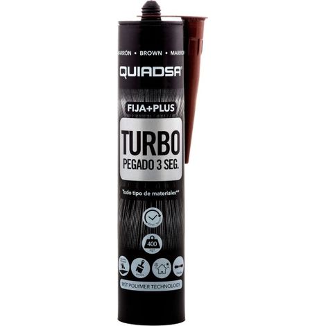 Adhesivo sellador fija+plus turbo quiadsa 290 ml marron