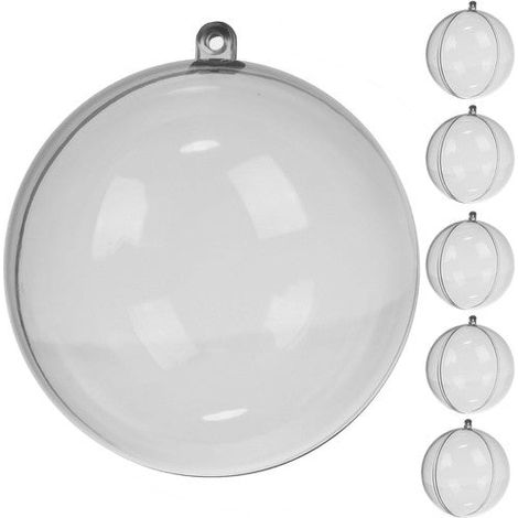 Palline trasparenti 10 cm - set da 5 ruhhy 22276