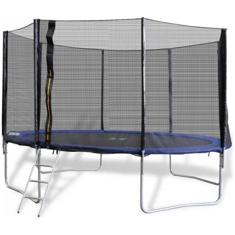 Trampolino elastico 366 cm completo di rete e scaletta Sicorage Ellyse