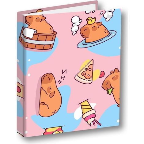 Carpeta A5/2 Compañero de corral de comida para capibara