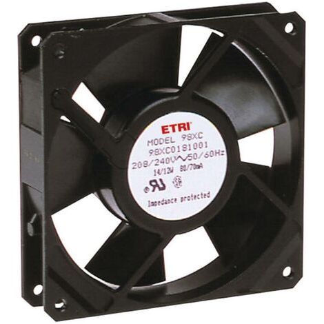 Ecofit 98XH0181000 Ventilateur axial 240 V/AC 1860 l/min (L x l x H) 119 x 119 x 25.9 mm Q60873 (1/3)