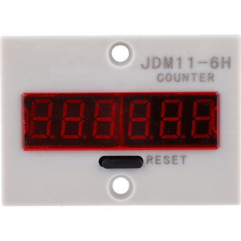 JDM11-6H Elektronischer Zähler, 6-stellig, LED-Digitalanzeige, Zählerrelais, Messumformer, Zählleistung AC 110 V (1/5)
