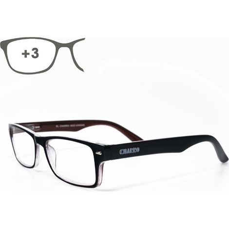 Gafas Lectura Kansas Azul Oscuro / Rojo. Aumento +3,0 Gafas De Vista, Gafas De Aumento, Gafas Visión Borrosa (1/5)