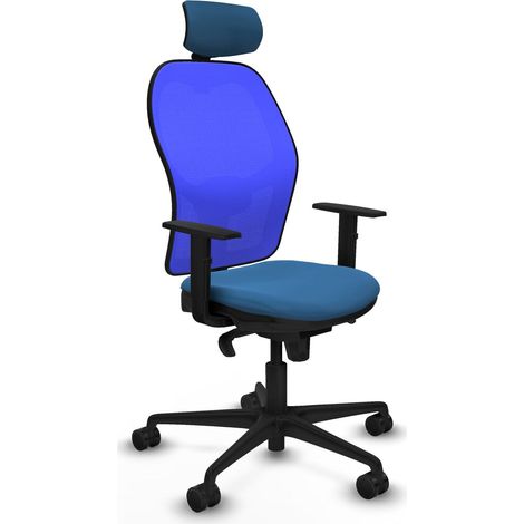 Sedia Ufficio con Poggiatesta Piqueras y Crespo 1D036N2 Azzurro Chiaro (1/5)