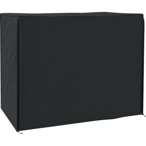 Hollywood Swing Hut, Protezione impermeabile per swing da giardino, con protezione UV, tessuto Oxford, Nero, 220 × 125 × 172 cm