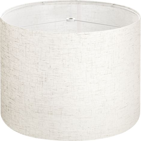 VEVOR Paralume a Tamburo 330 x 330 x 250 mm Dimensioni Medio, Paralume di Ricambio per Lampade da Tavolo, Lampade da Terra Lampadina a Sospensione, Copri Lampadine 1 Pezzo, Lino Chiaro