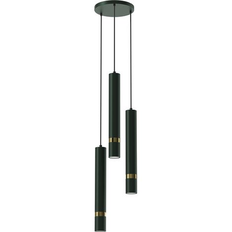 Lampadario Milagro Joker verde oro 3xGU10 regolabile (1/5)
