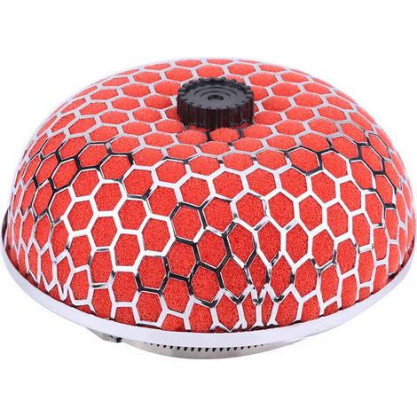 Filtre nettoyant admission d'air auto forme champignon mousse gaze haut débit universel rouge (1/5)