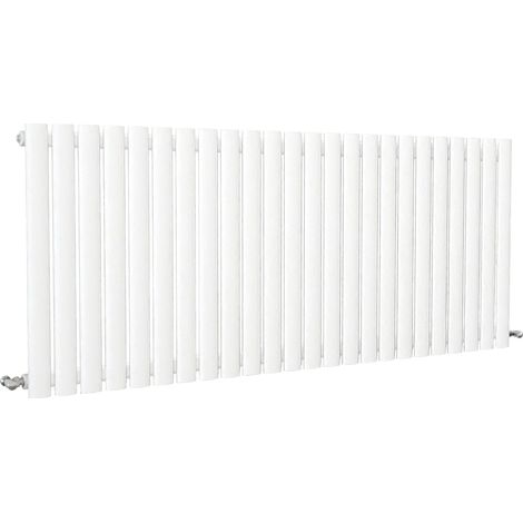 SKY Bathroom Oval Column Radiator Horizontal 600x1416mm Single White