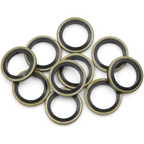 Rondelles D'Écrasement D'Huile 12x18mm pour Vidange Cuivre, 12mm ID 18mm OD, 2mm Épaisseur, Joint Étanche, Pour Vidange D'Huile Et Filtre, Universel (1/2)
