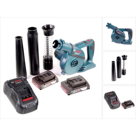 Bosch GBL 18 V-120 Akku Gebläse Laubbläser mit 2x Bosch GBA 18V 2,0 Ah Akku + GAL 1880 CV Ladegerät (1/5)