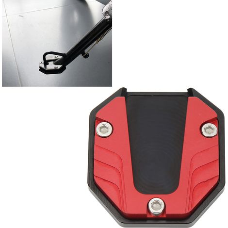 Motorrad-Fußrastenverlängerung, Fußrastenverlängerung, Fußrasten-Trägerplatte, Motorradzubehör, rot (1/5)