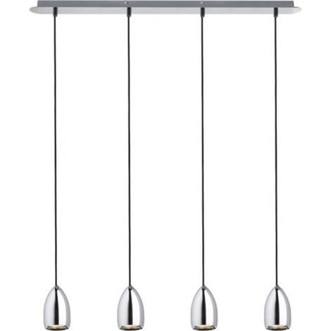 Lampadario Lampada BABADES IV a sospensione cromo 230V GU10 4x35W